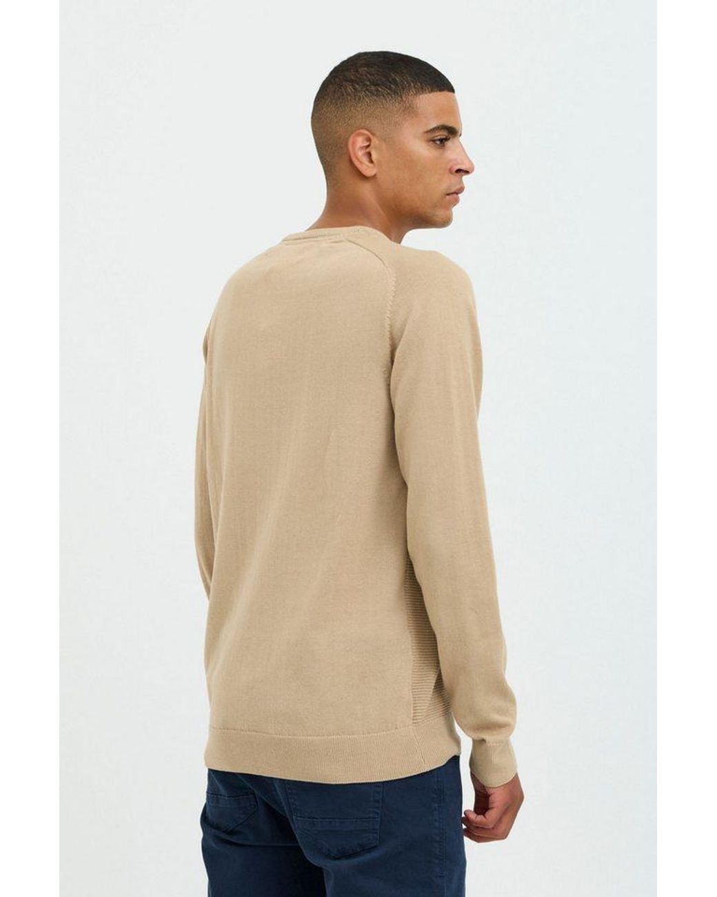 Blend Strickpullover Bhpullover Stilvoller Strickpullover in Natural für Herren