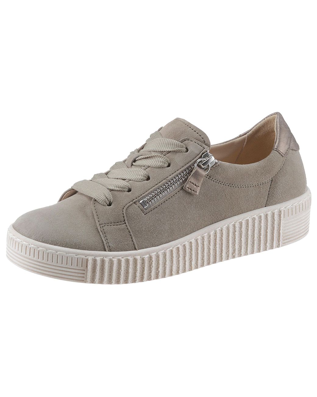 Gabor Plateausneakers Met 3-cm-plateauzool in het Groen - Lyst