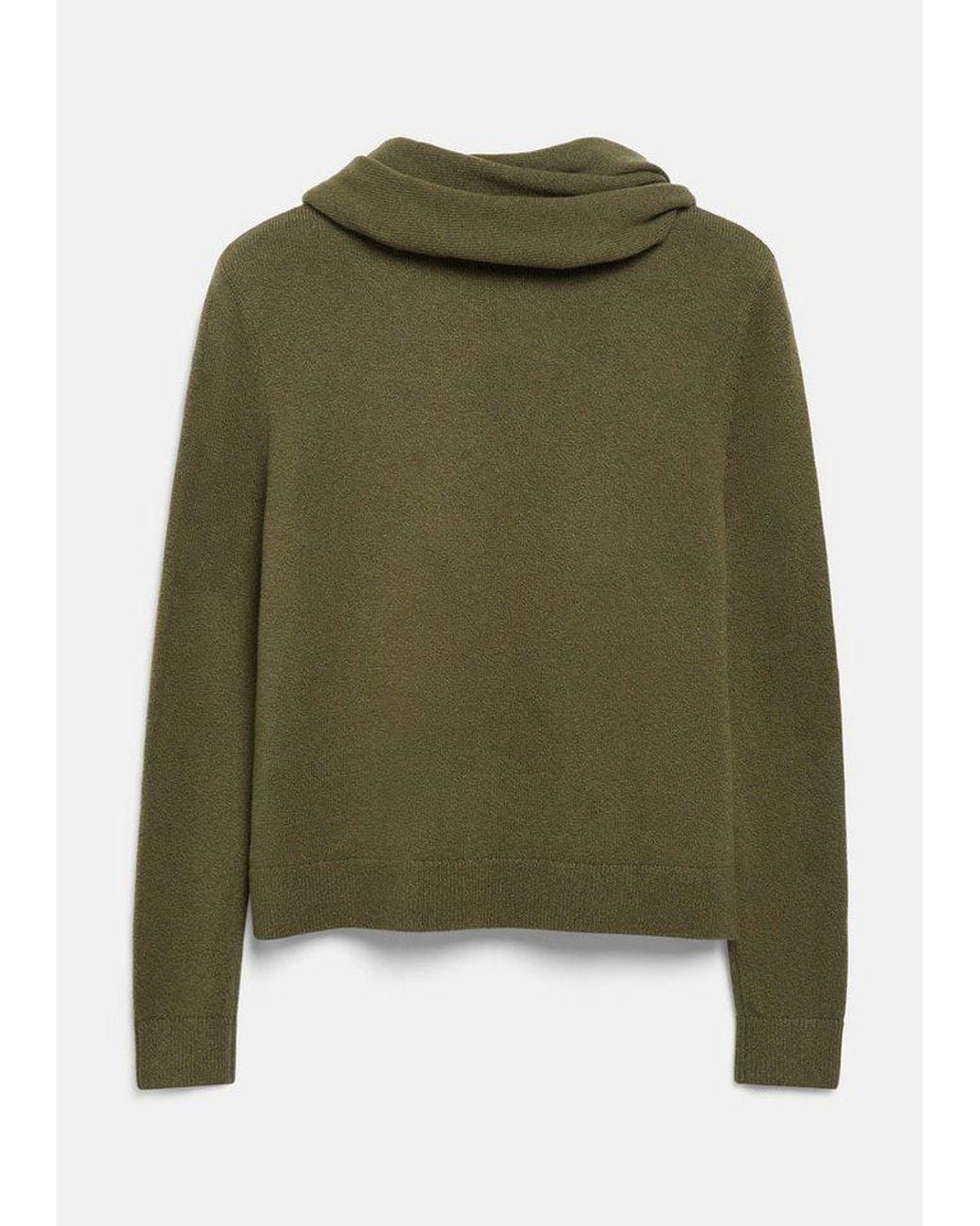 S.oliver Green Longpullover Strickpullover Strickpullover Mit Schal