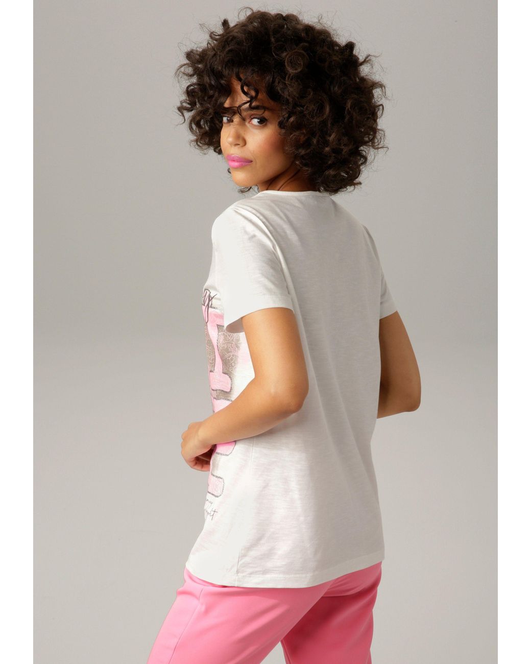 Lyst in DE Aniston T-Shirt | CASUAL Pink