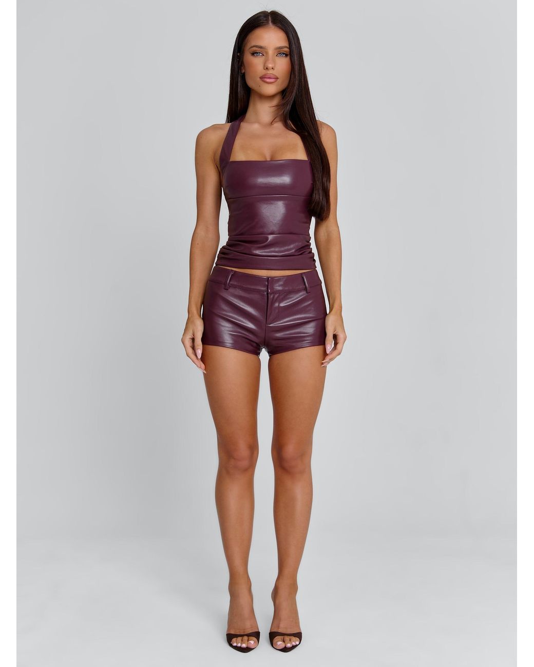 Outcast Red Bora Top Burgundy