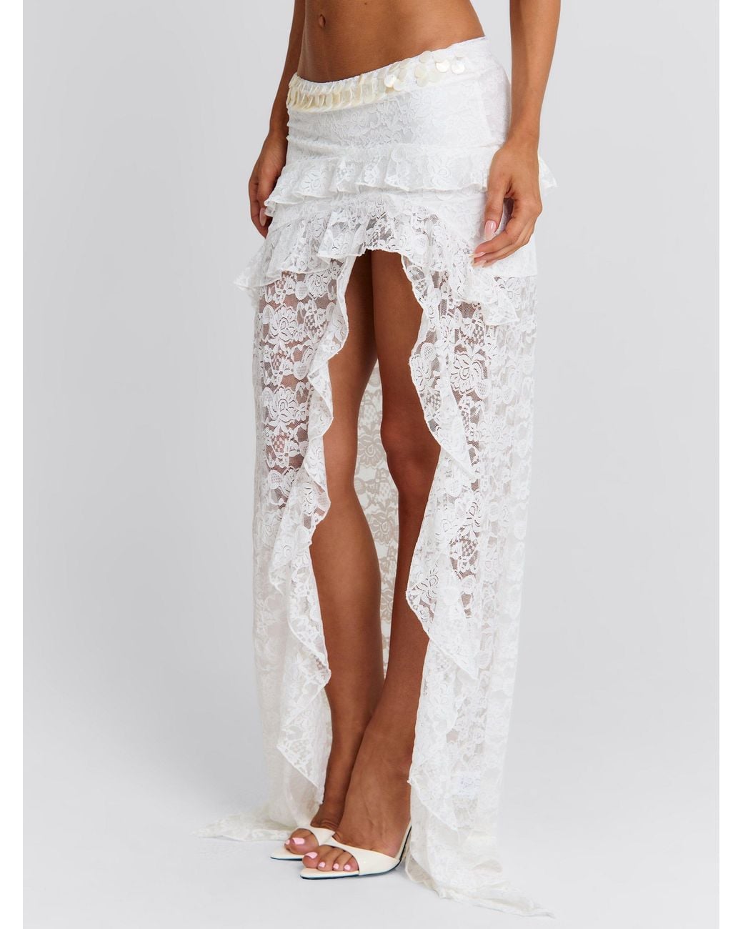 Outcast White Rivana Maxi Skirt
