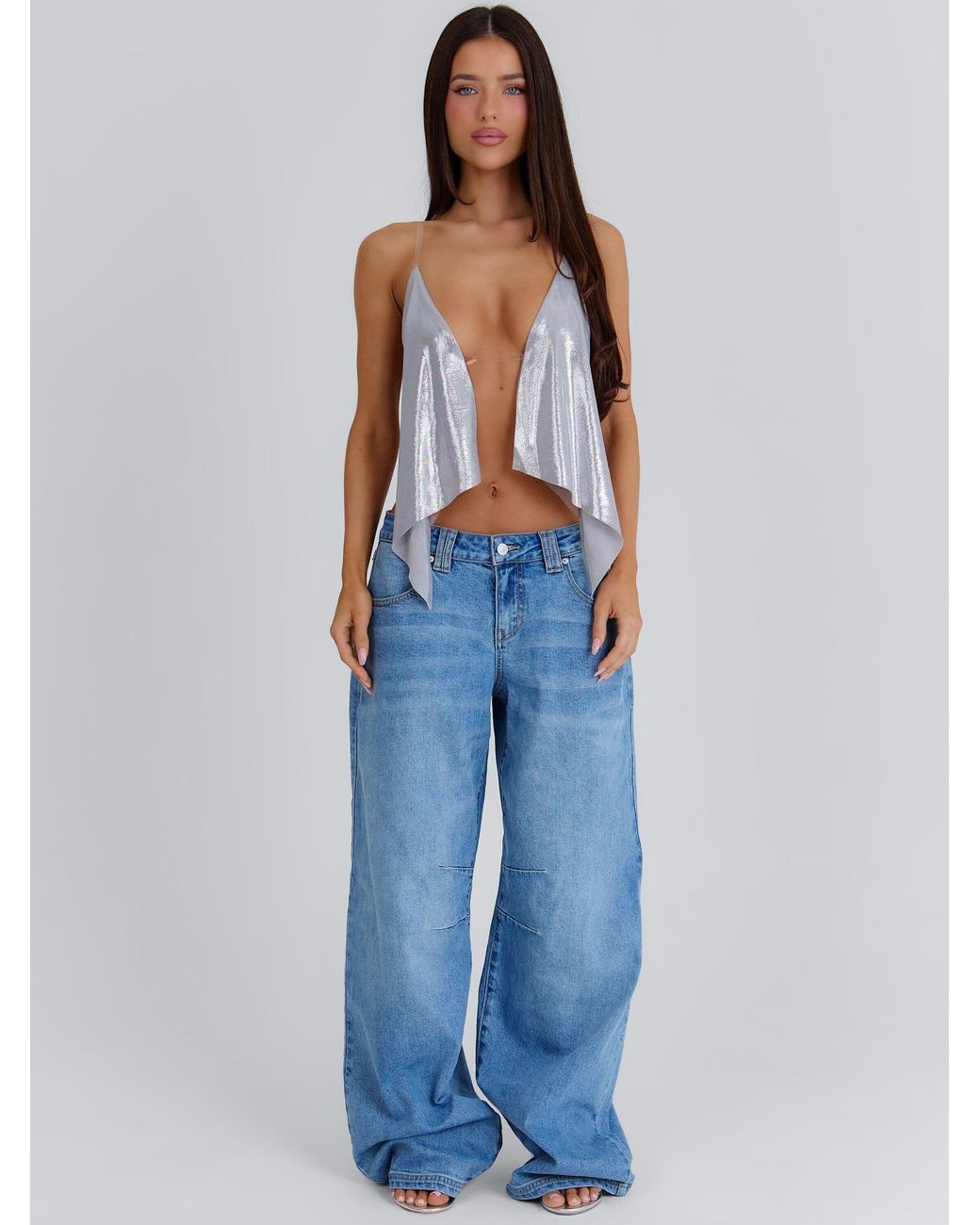 Outcast Blue Ora Crop Top