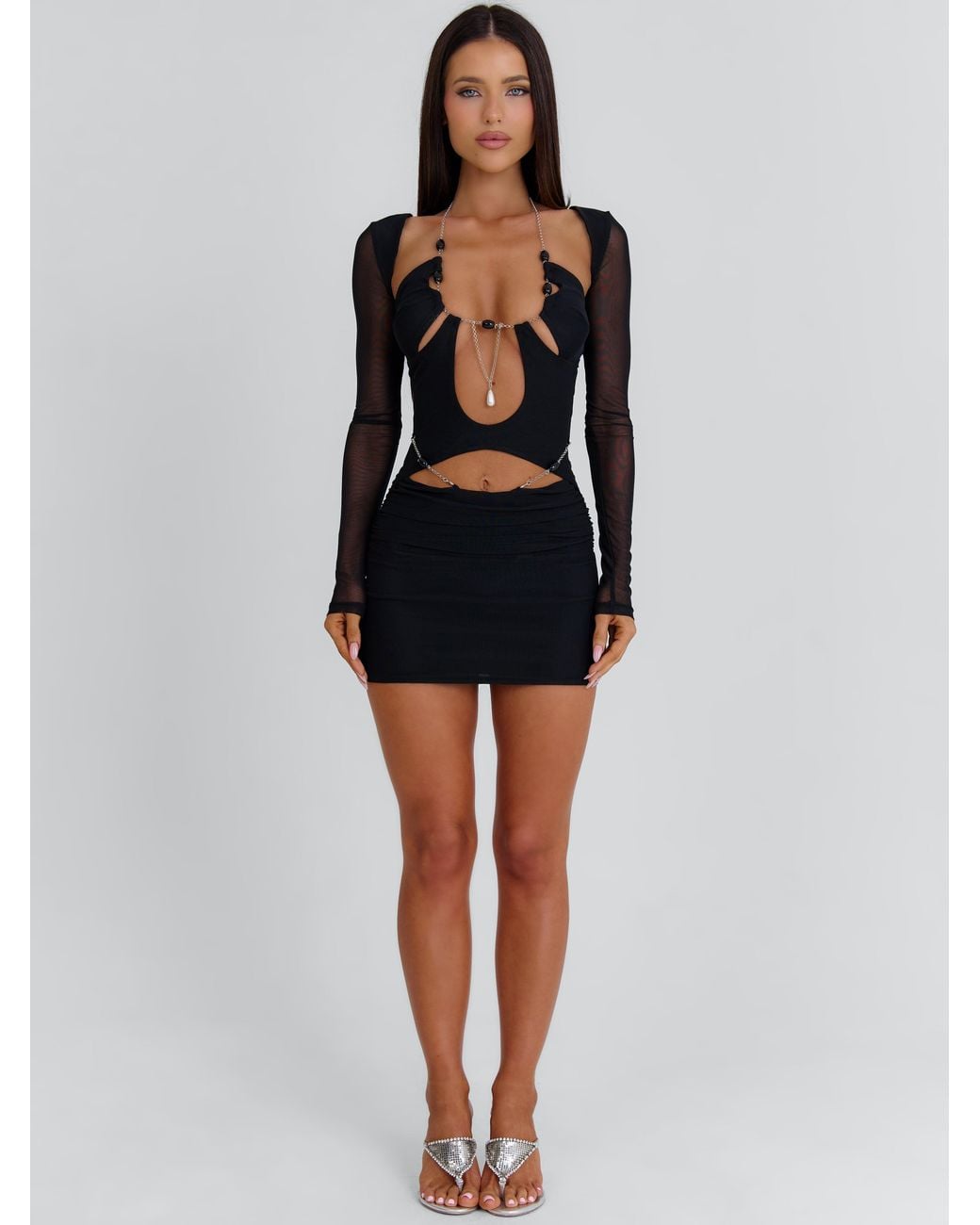Outcast Black Niki Long Sleeve Mini Dress
