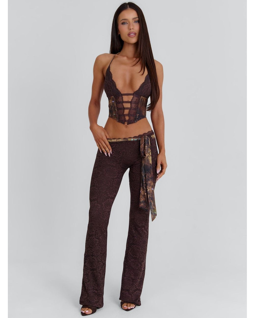 Outcast Multicolor Cressida Corset Top Delainey
