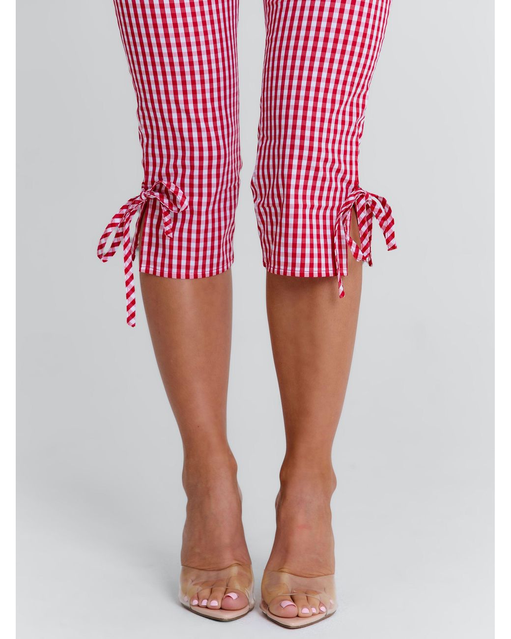 Outcast Pink Lennix Capri Pant Gingham