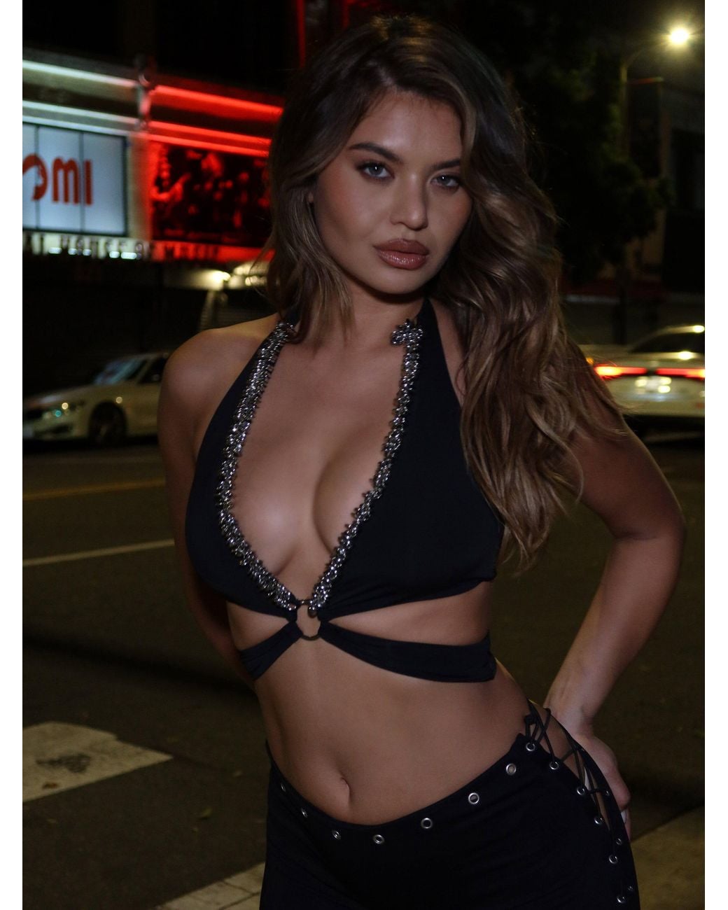 Outcast Black Wiloh Crop Top