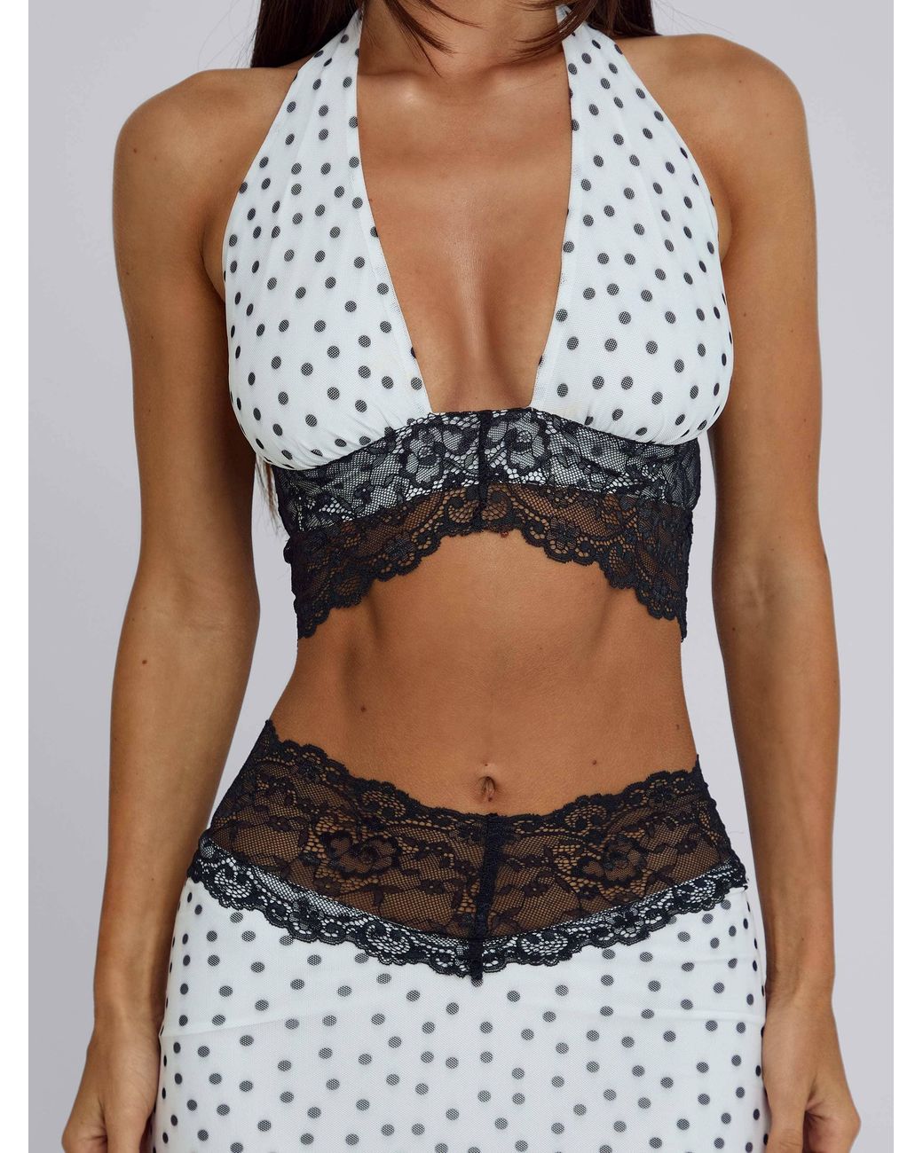 Outcast White Jazara Top Polka Dot