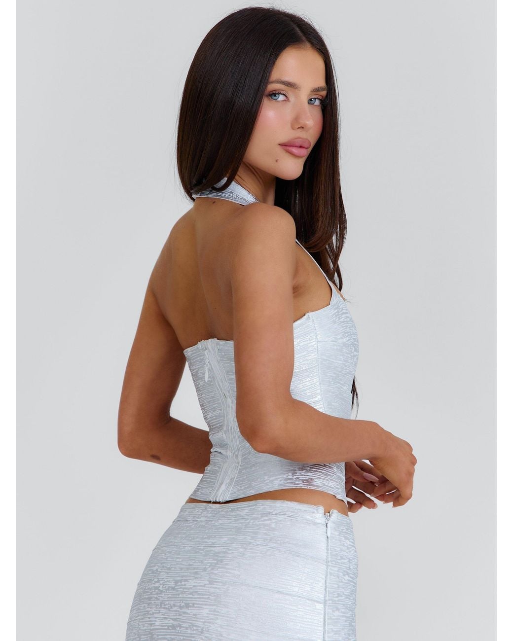 Outcast White Celia Longline Top