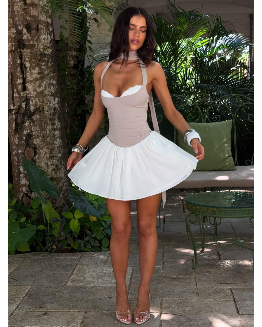 Outcast Gray Emory Mini Dress