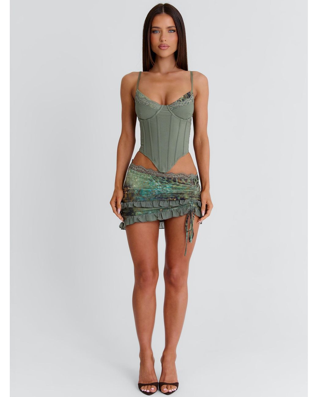 Outcast Purple Nathalie Corset Top Lanee