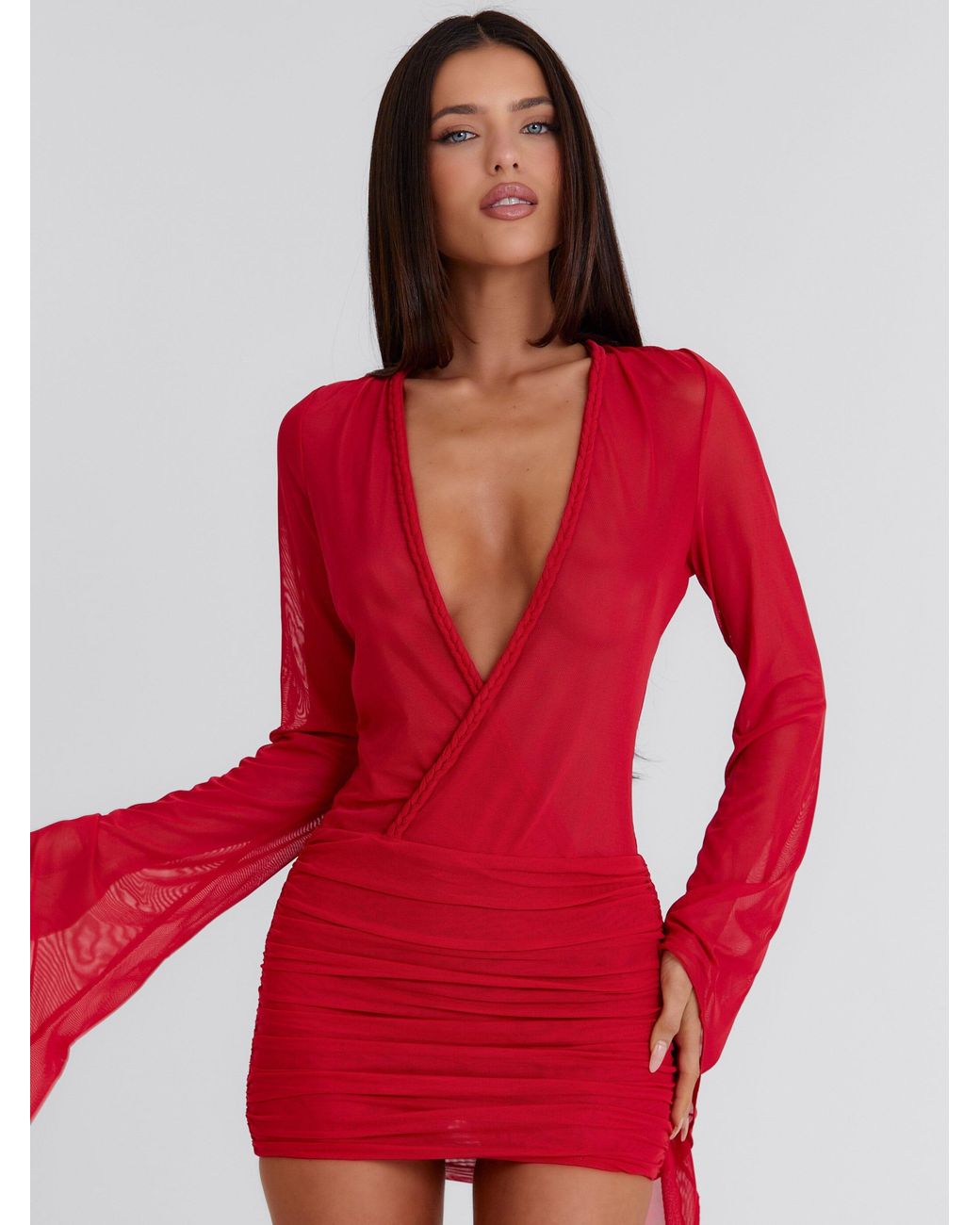 Outcast Red Jolene Mini Dress