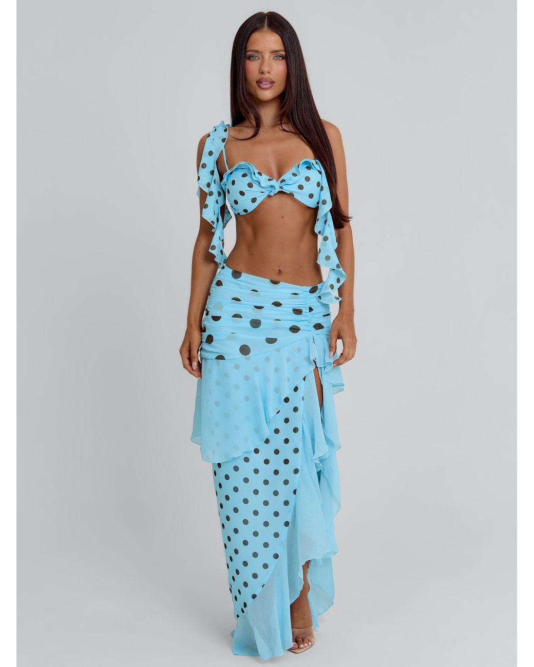 Outcast Blue Farwin Top Polka Dot