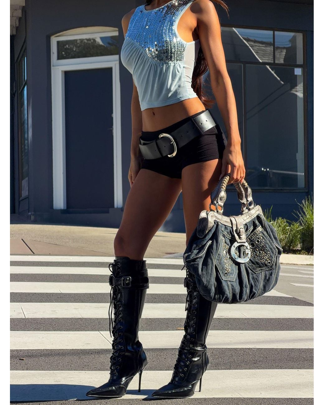 Outcast Blue Rowen Shorts