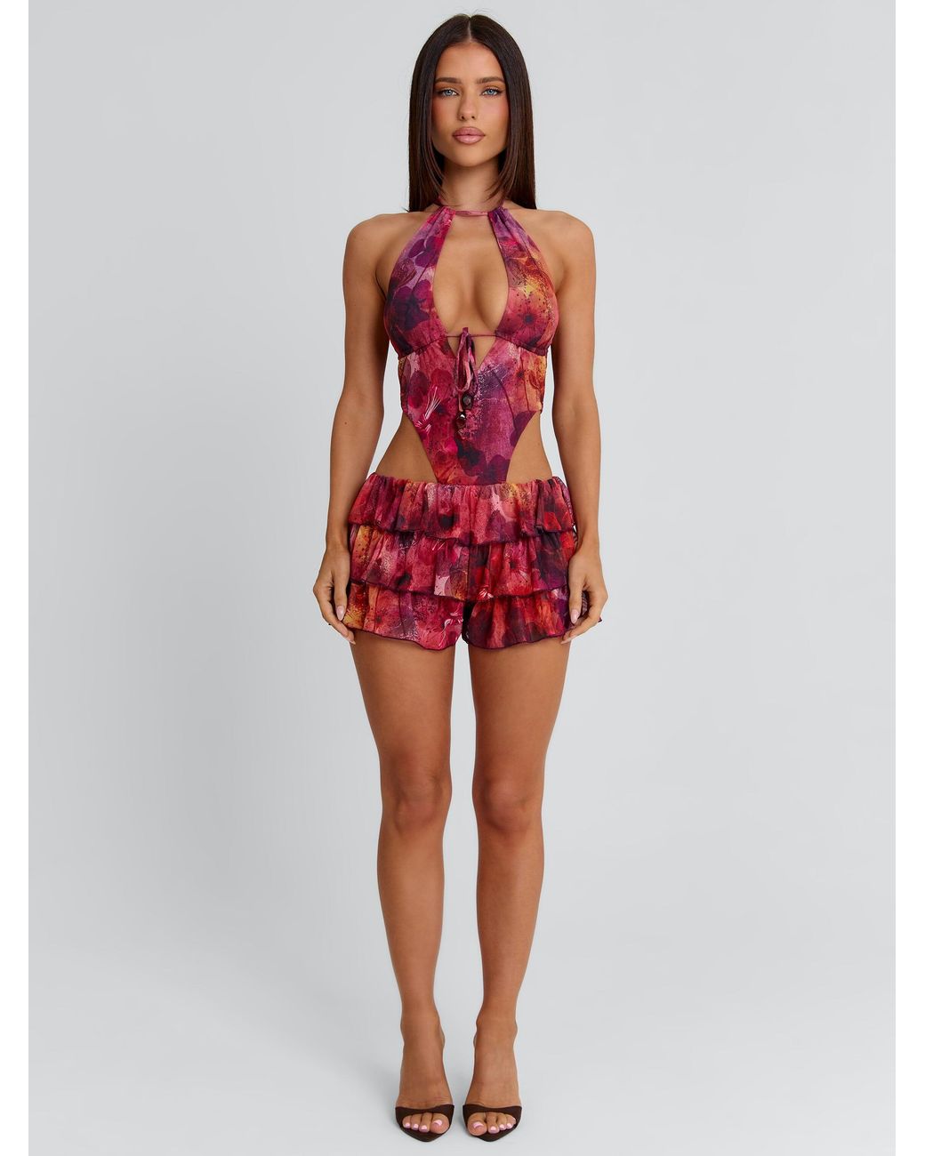 Outcast Red Aylai Playsuit Bebe