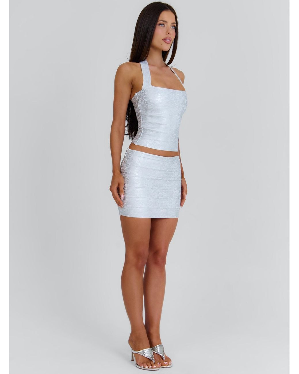 Outcast White Celia Longline Top