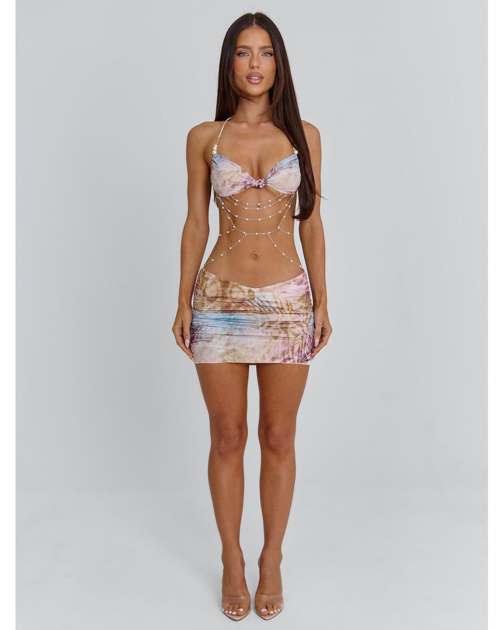 Outcast Brown Kella Mini Dress Lagrono Ocean