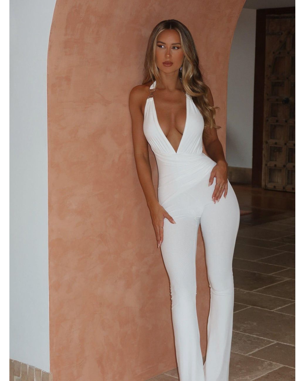 Outcast White Carys Jumpsuit