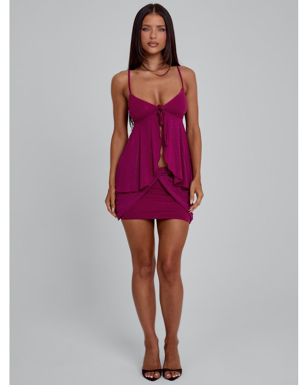 Outcast Red Georgina Top Plum