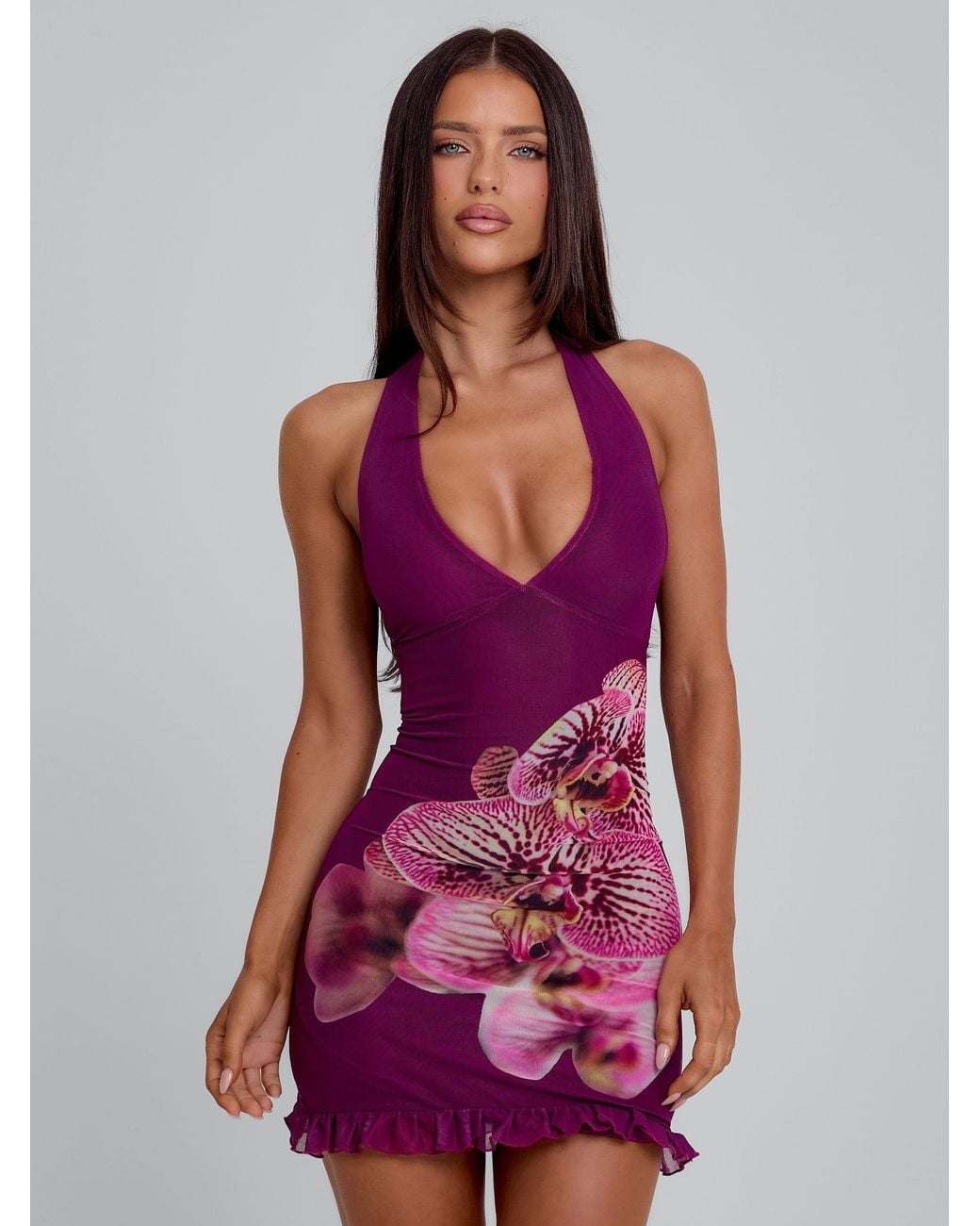 Outcast Purple Brendai Mini Dress