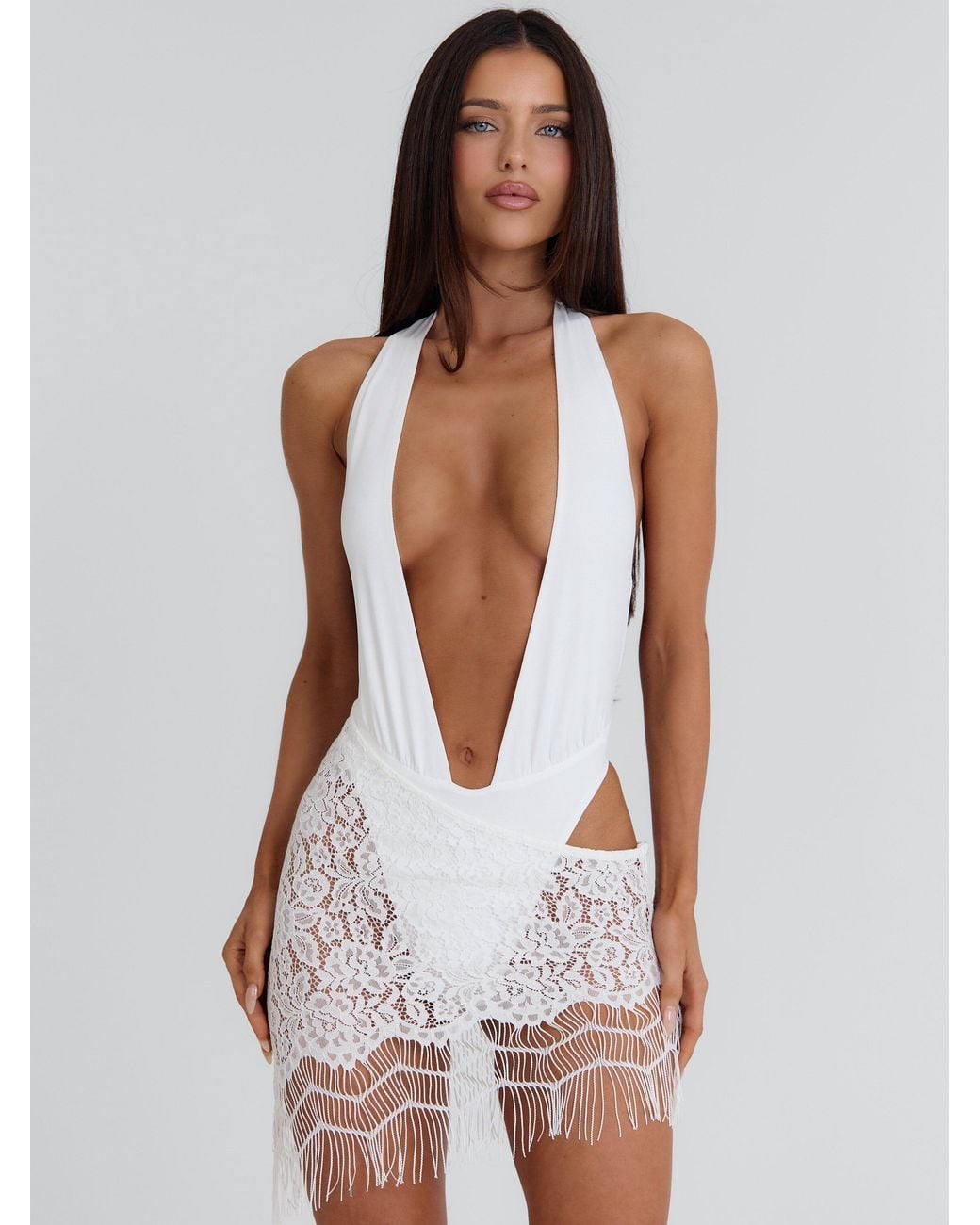 Outcast White Anjelina Mini Dress