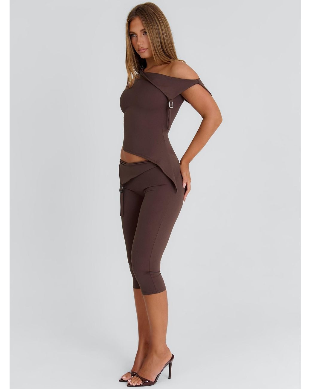 Outcast Brown Juliett Capri Pants Chocolate