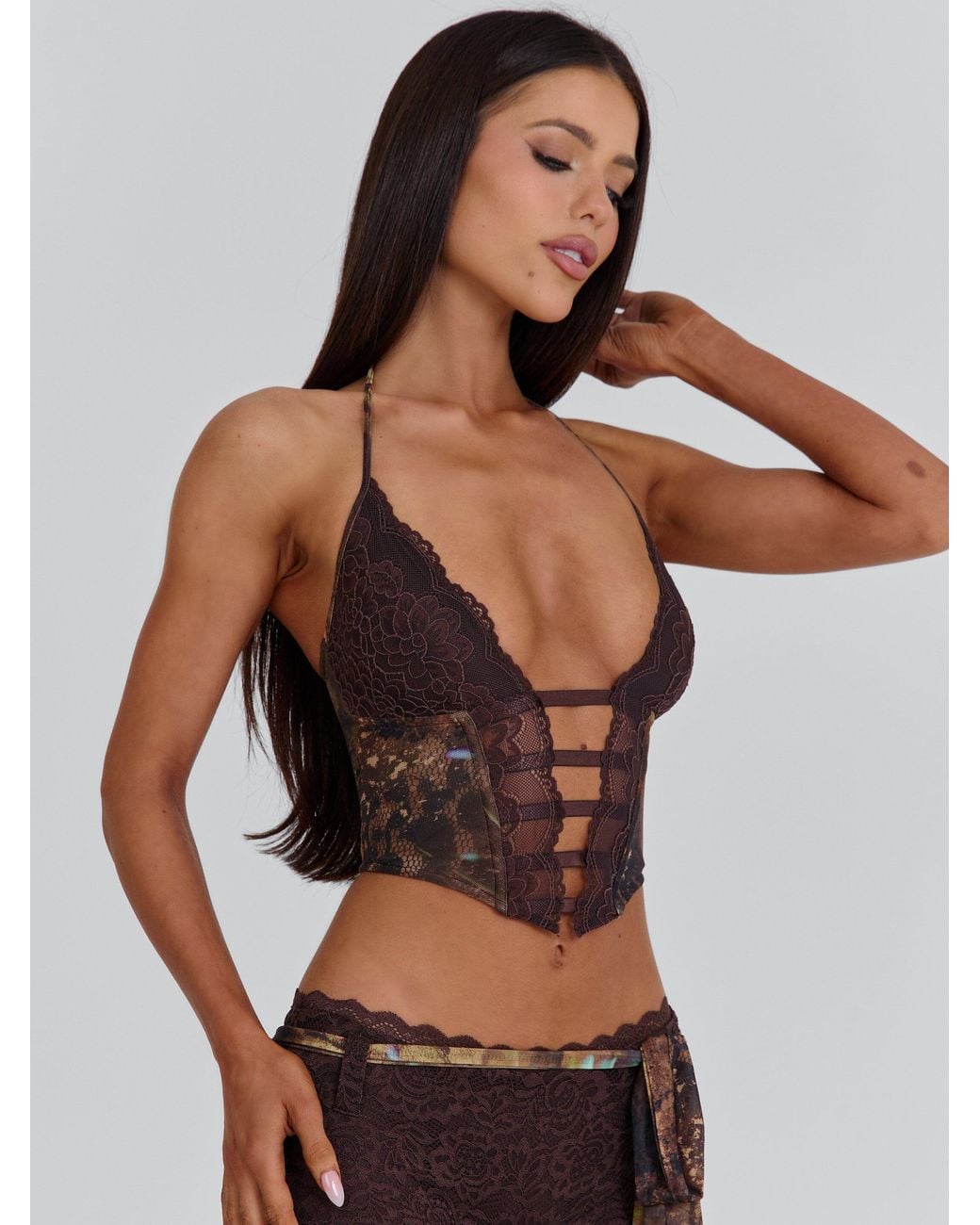 Outcast Multicolor Cressida Corset Top Delainey
