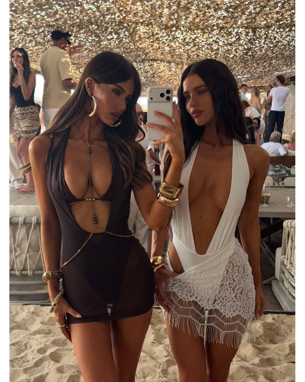 Outcast Brown Jahli Two Piece Mini Dress