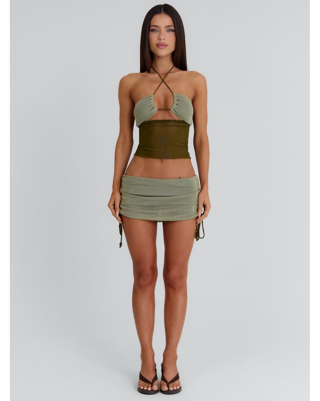 Outcast Green Aubri Top Khaki