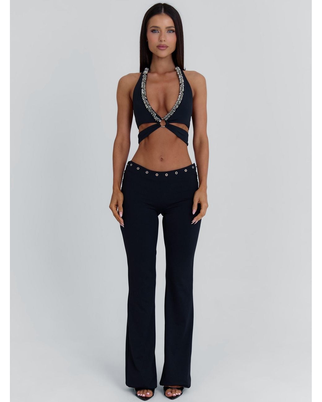 Outcast Black Wiloh Crop Top