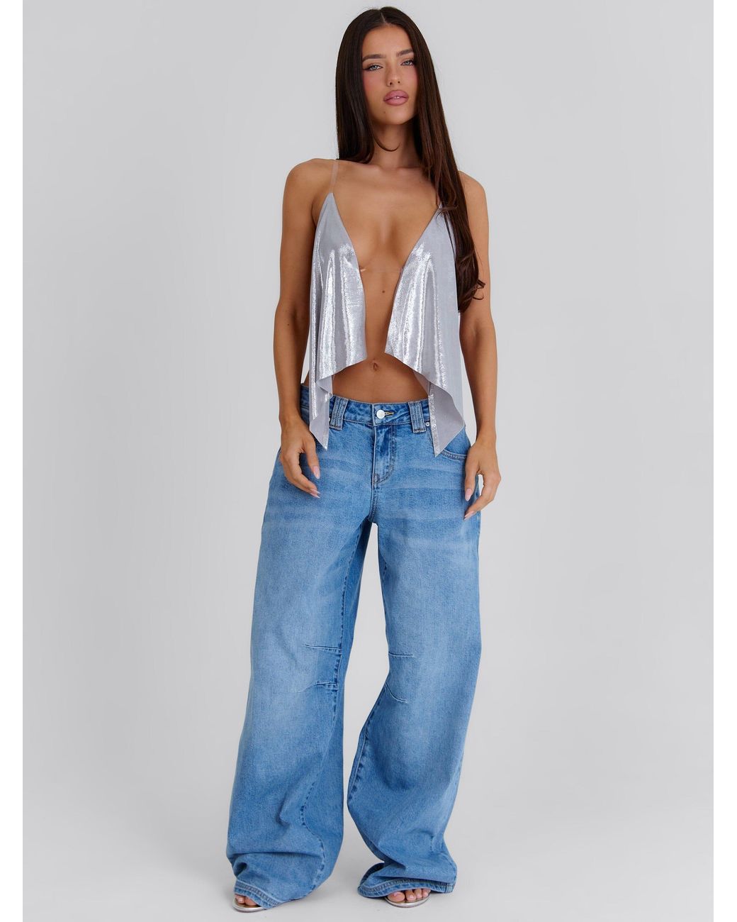 Outcast Blue Ora Crop Top