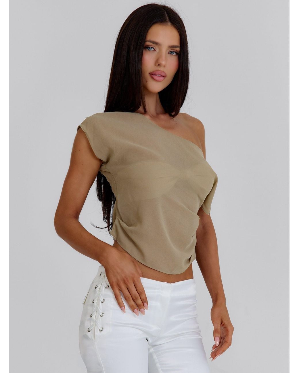 Outcast Brown Alexus Longline Top