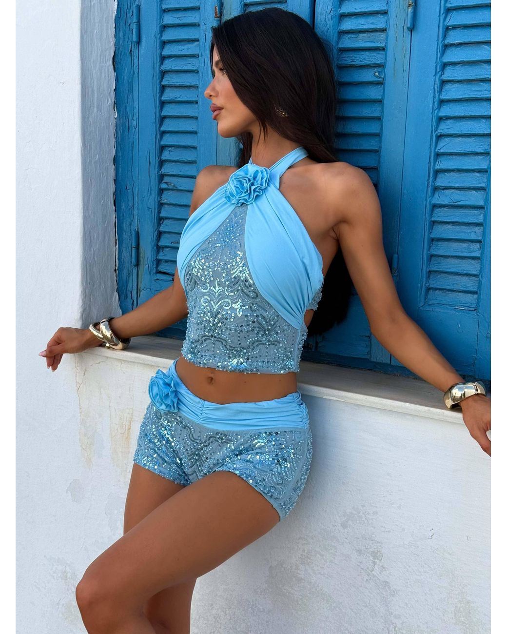 Outcast Blue Carlia Top