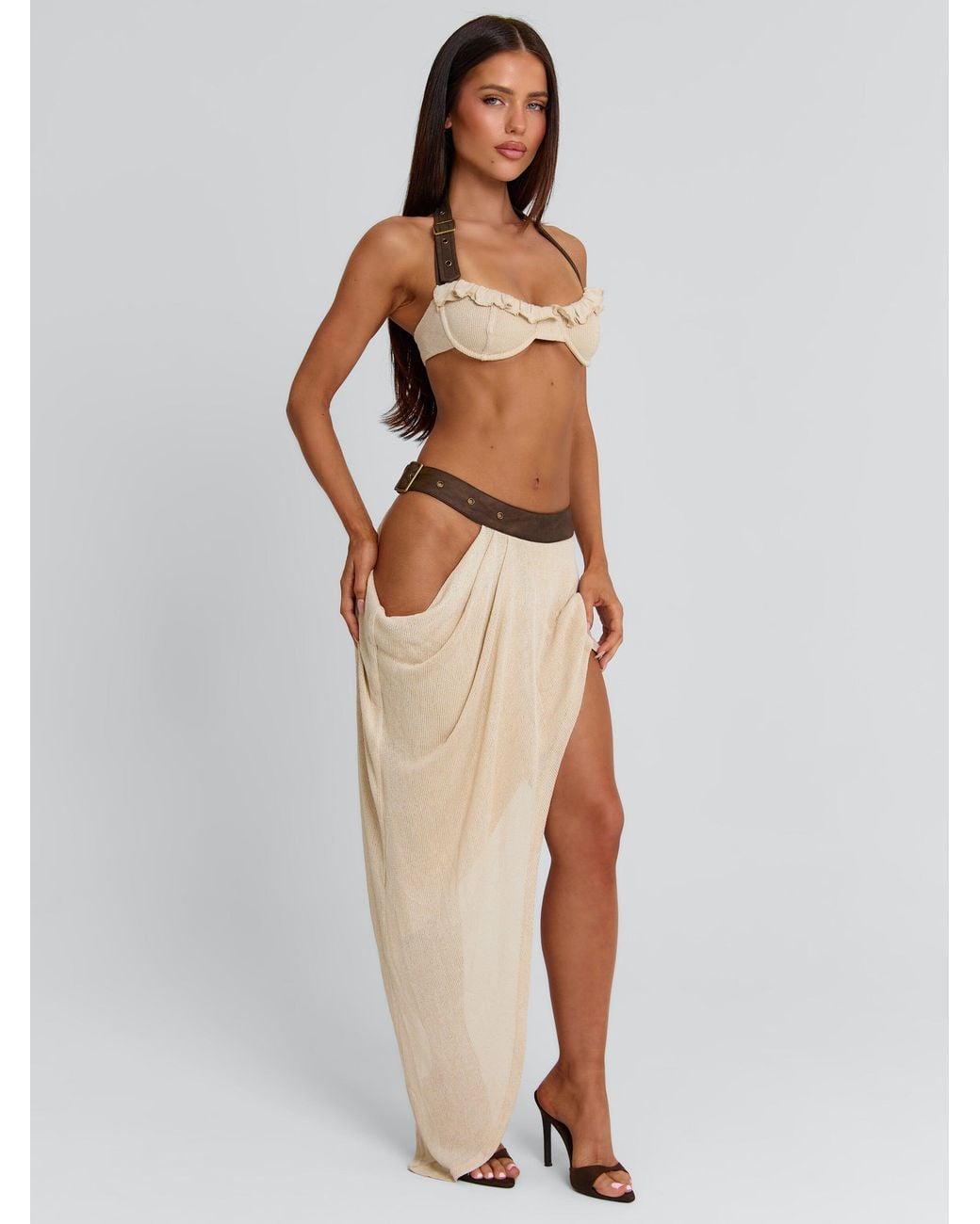 Outcast Brown Maisie Maxi Skirt