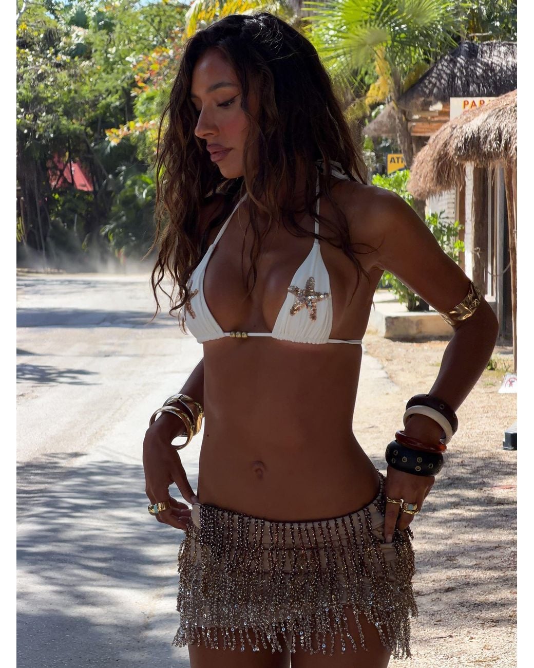 Outcast Brown Valina Mini Skirt