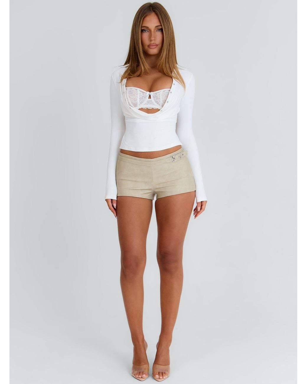Outcast Brown Olympias Longline Top