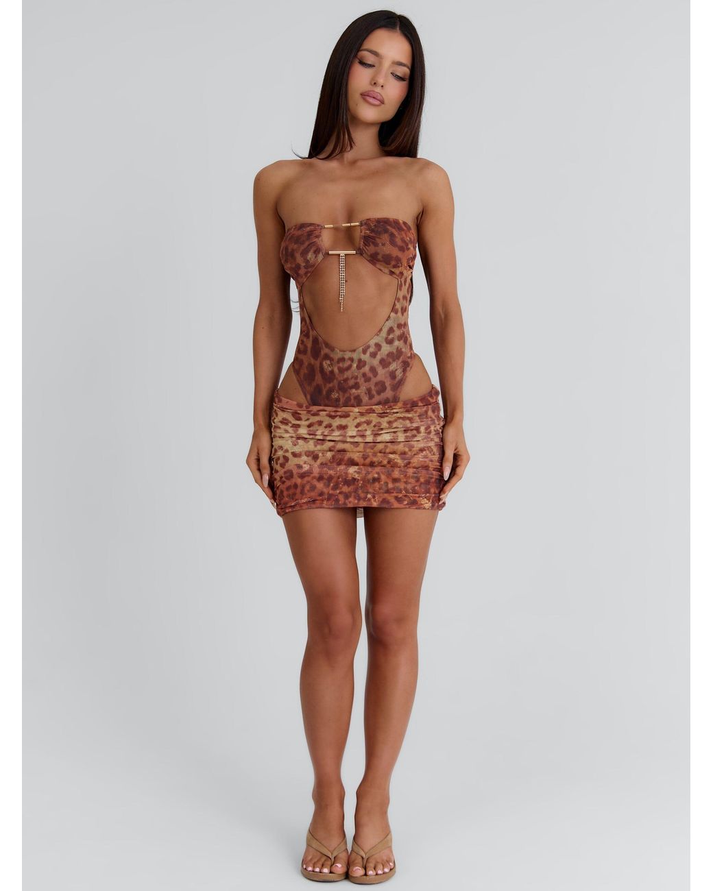 Outcast Brown Monikka Mini Skirt Zing