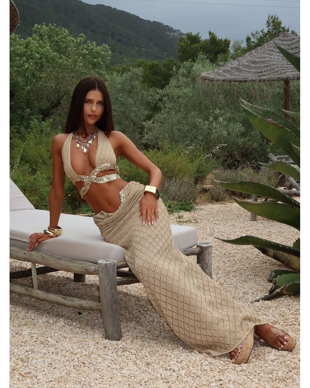 Outcast Brown Josephene Crop Top