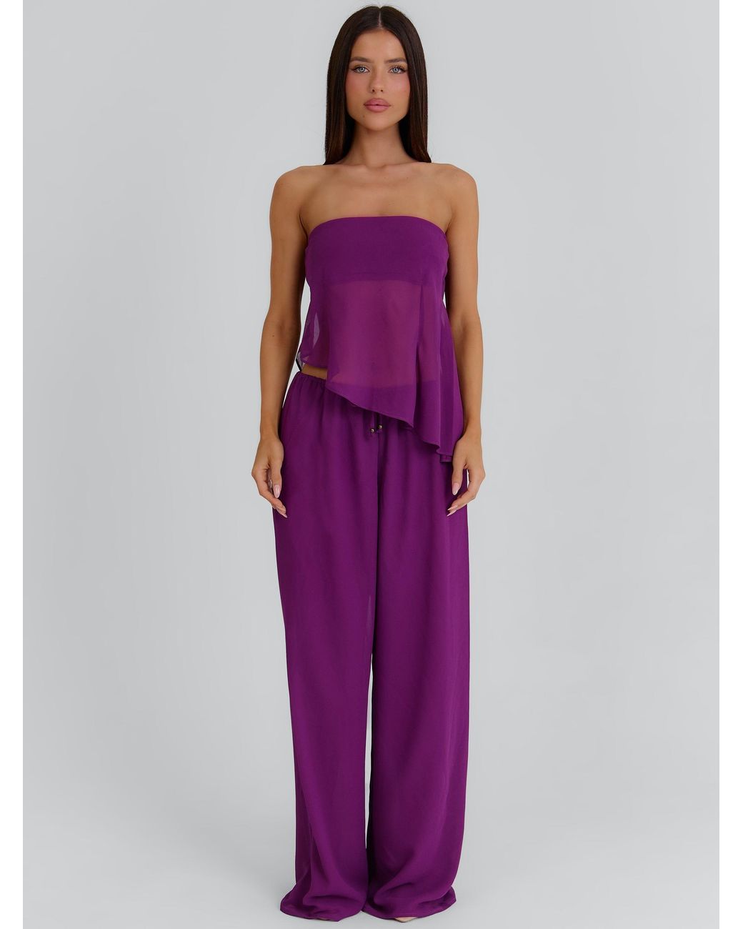Outcast Purple Clovelly Pant Plum