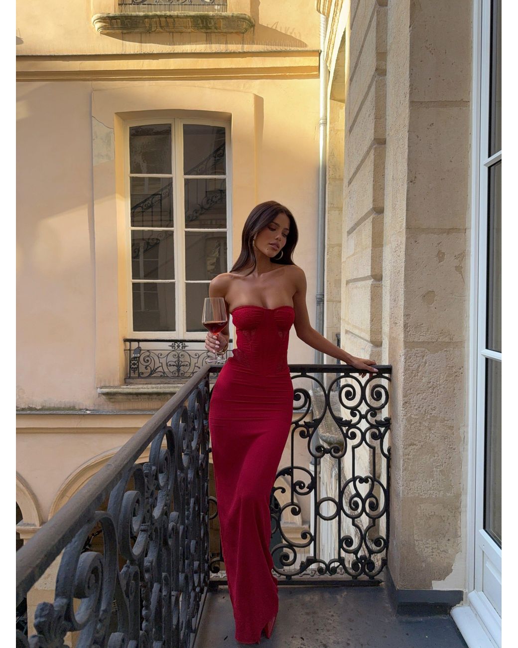 Outcast Alexiam Maxi Dress in Red | Lyst