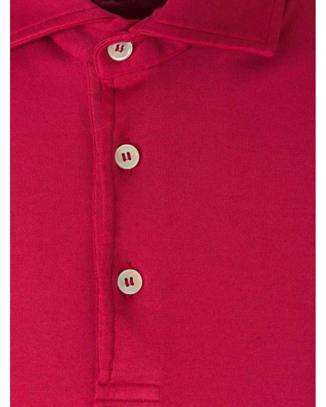 Polo Liso Algodón Santa Eulalia de hombre de color Red