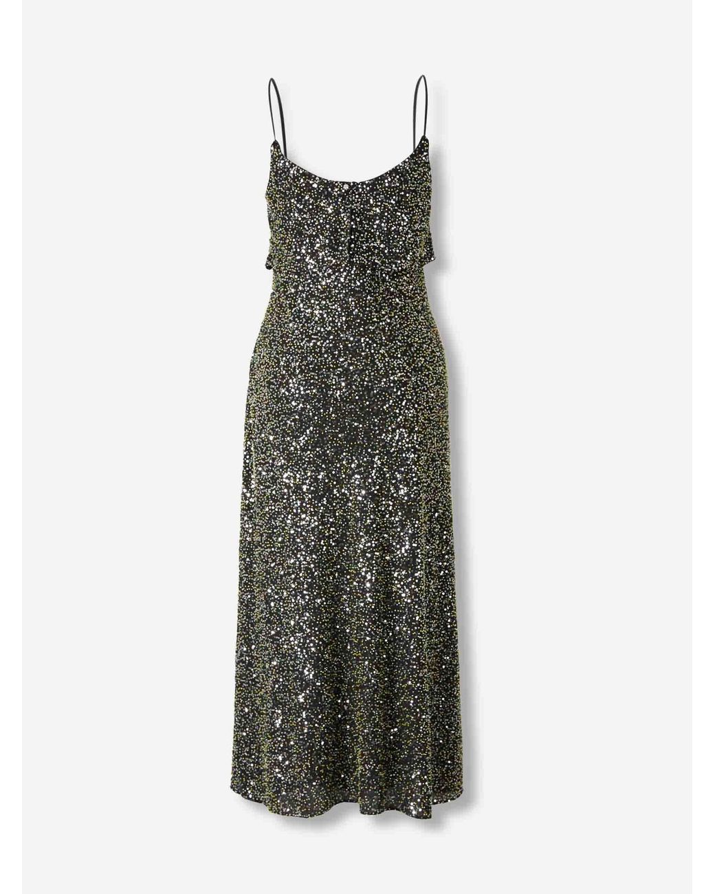 Vestido Midi Sequin Rabanne de color Multicolor
