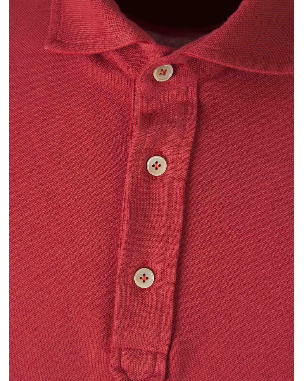 Polo Liso Algodón Santa Eulalia de hombre de color Red
