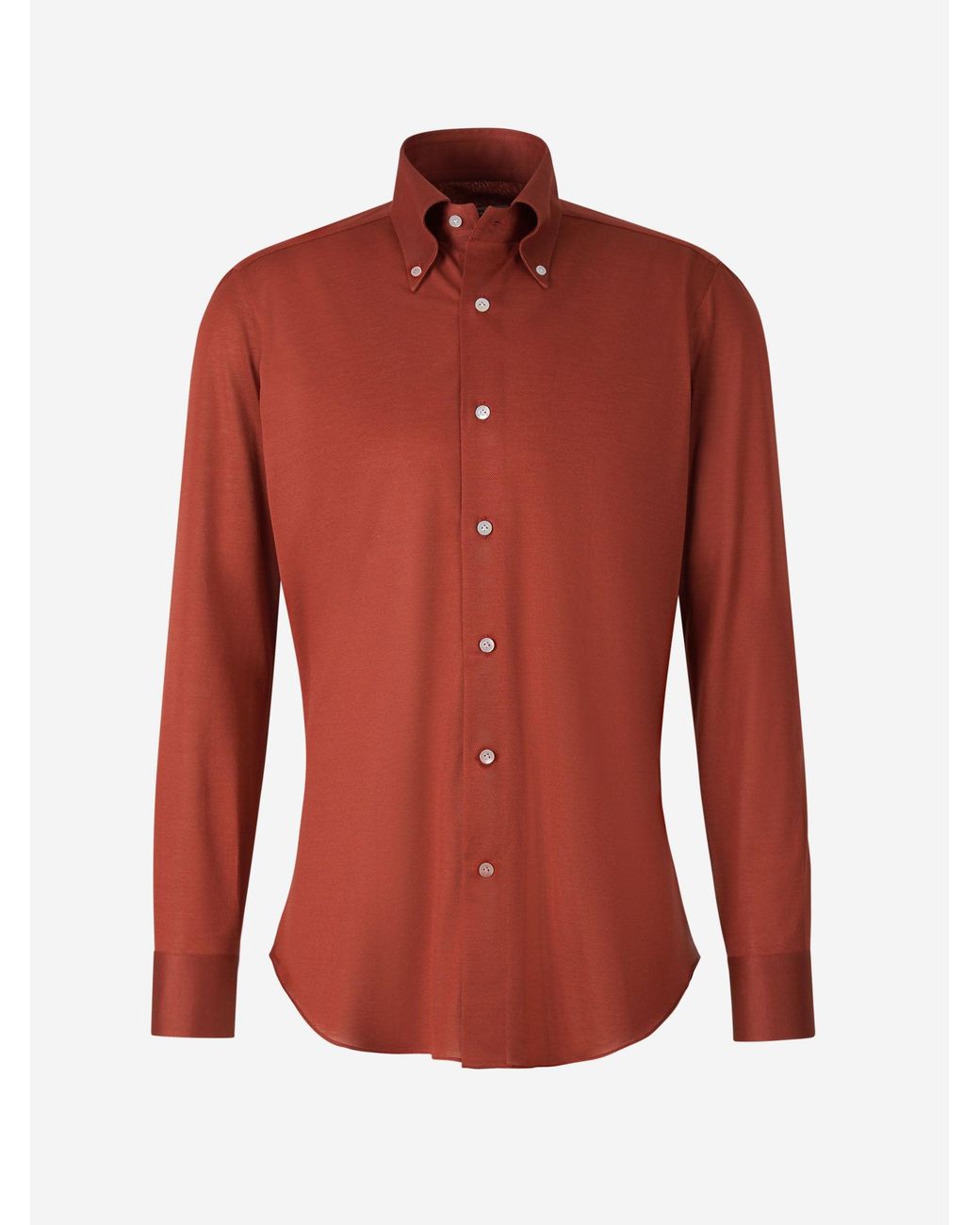 Camisa Algodón Piqué Fray de hombre de color White