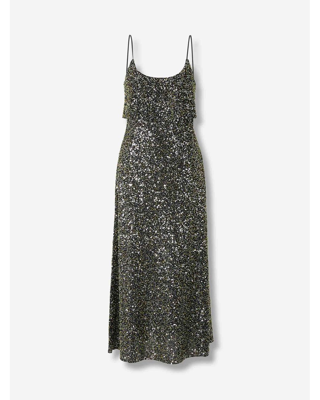 Vestido Midi Sequin Rabanne de color Multicolor