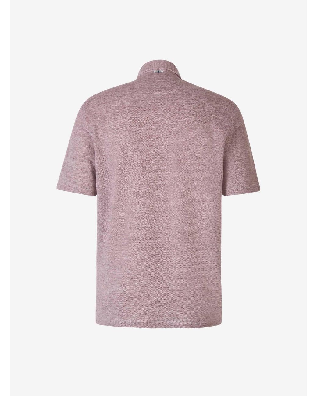 Polo Piqué Lino Santa Eulalia de hombre de color Pink