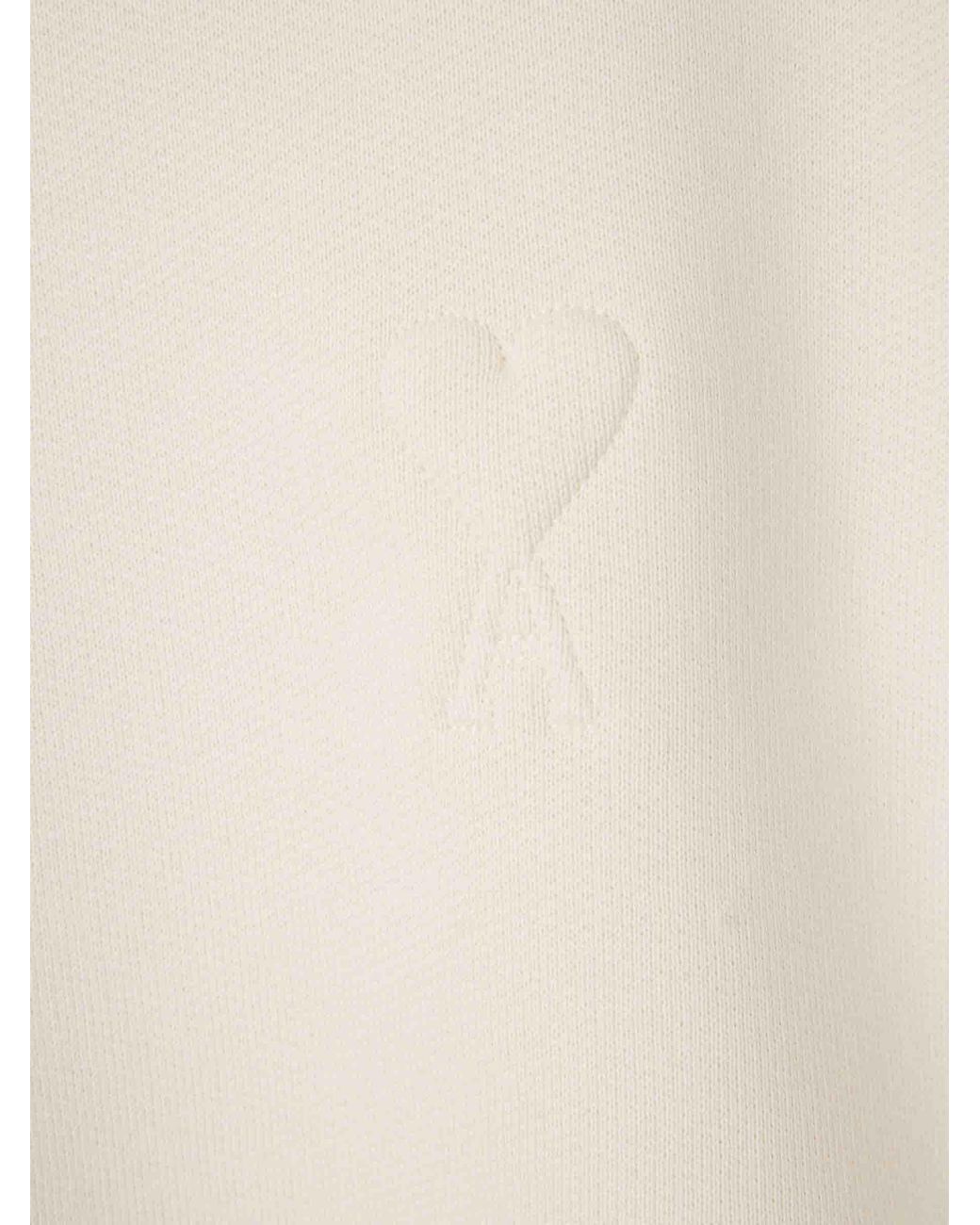 Sudadera Cuello Redondo AMI de color White