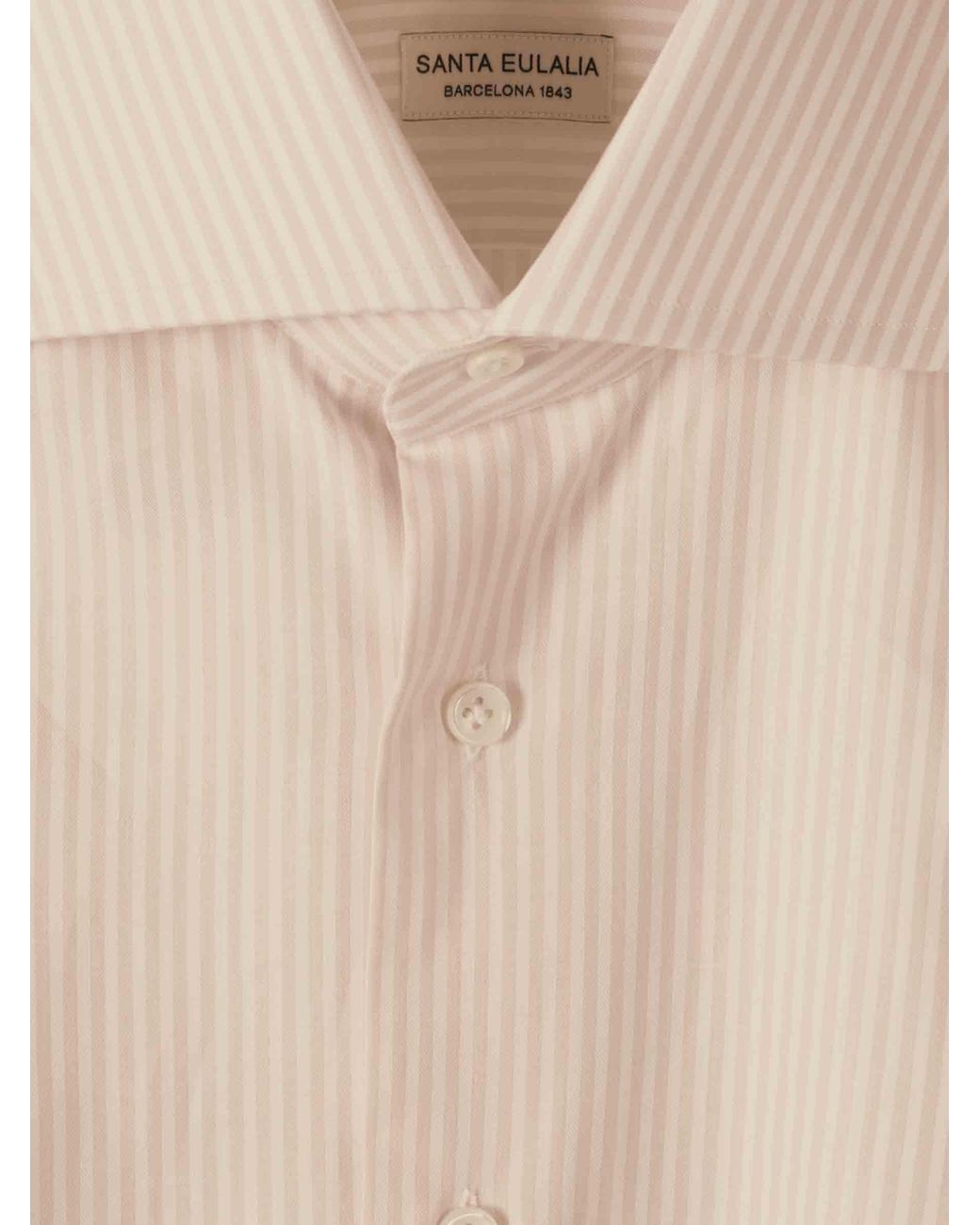 Camisa Rayas Algodón Santa Eulalia de hombre de color White