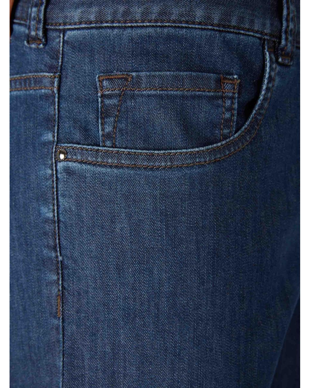 Jeans Rectos Algodón Canali de hombre de color Blue