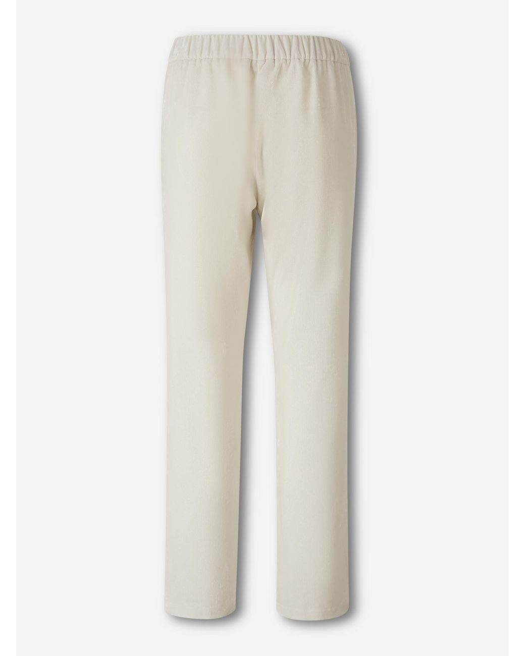 Pantalones Rectos Pana Herno de color White